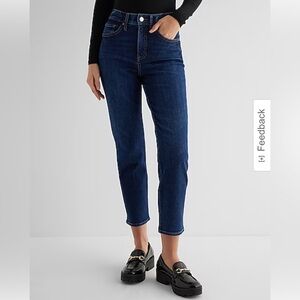 Express straight ankle high rise jeans, size 8P